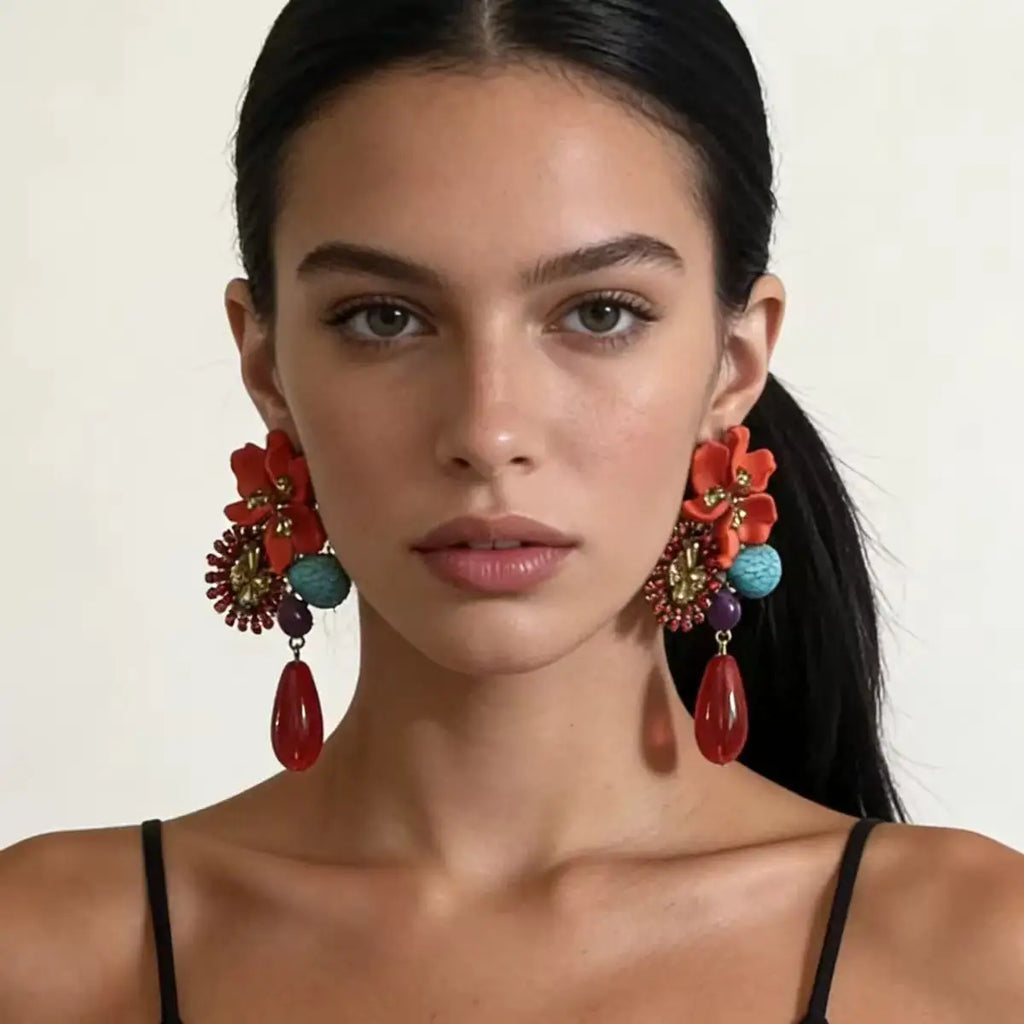 Drop Long Earrings
