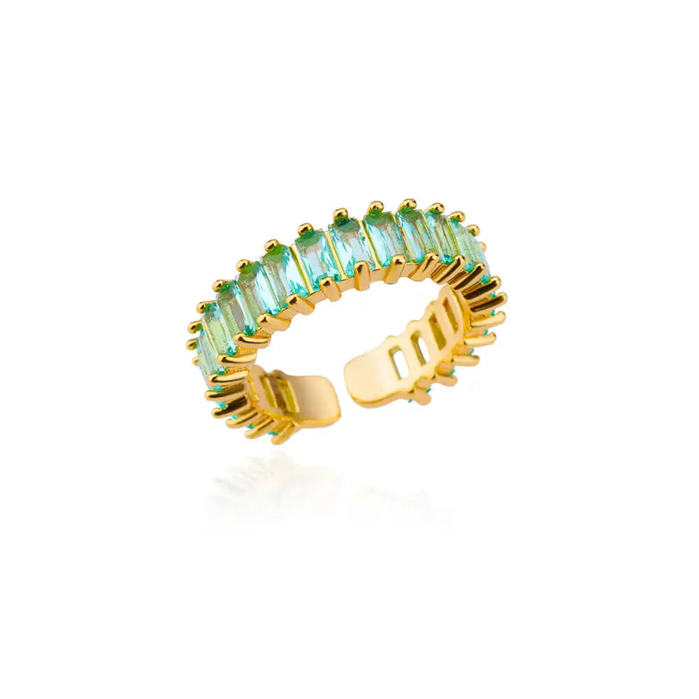 Zircon Green Rings
