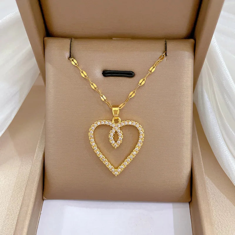 Trendy Heart Neckalace