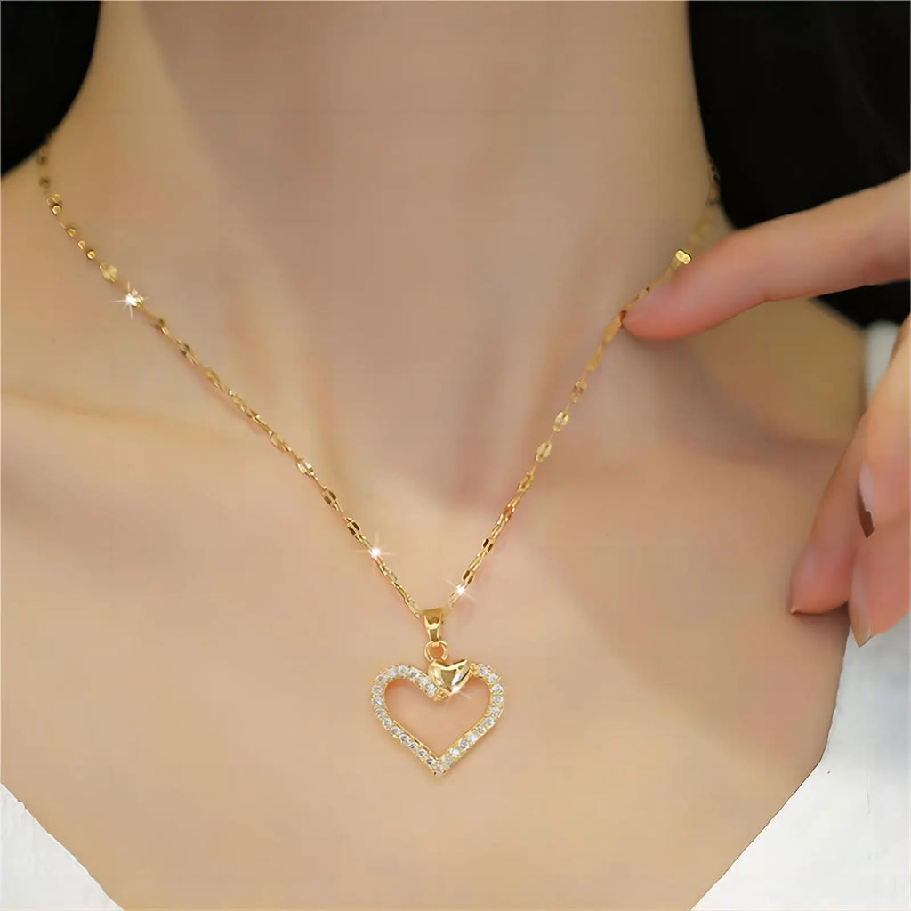 Trendy Heart Neckalace