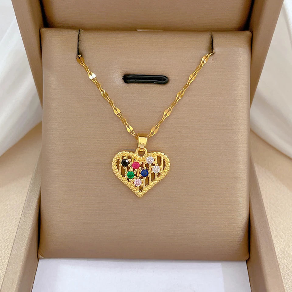 Trendy Heart Neckalace