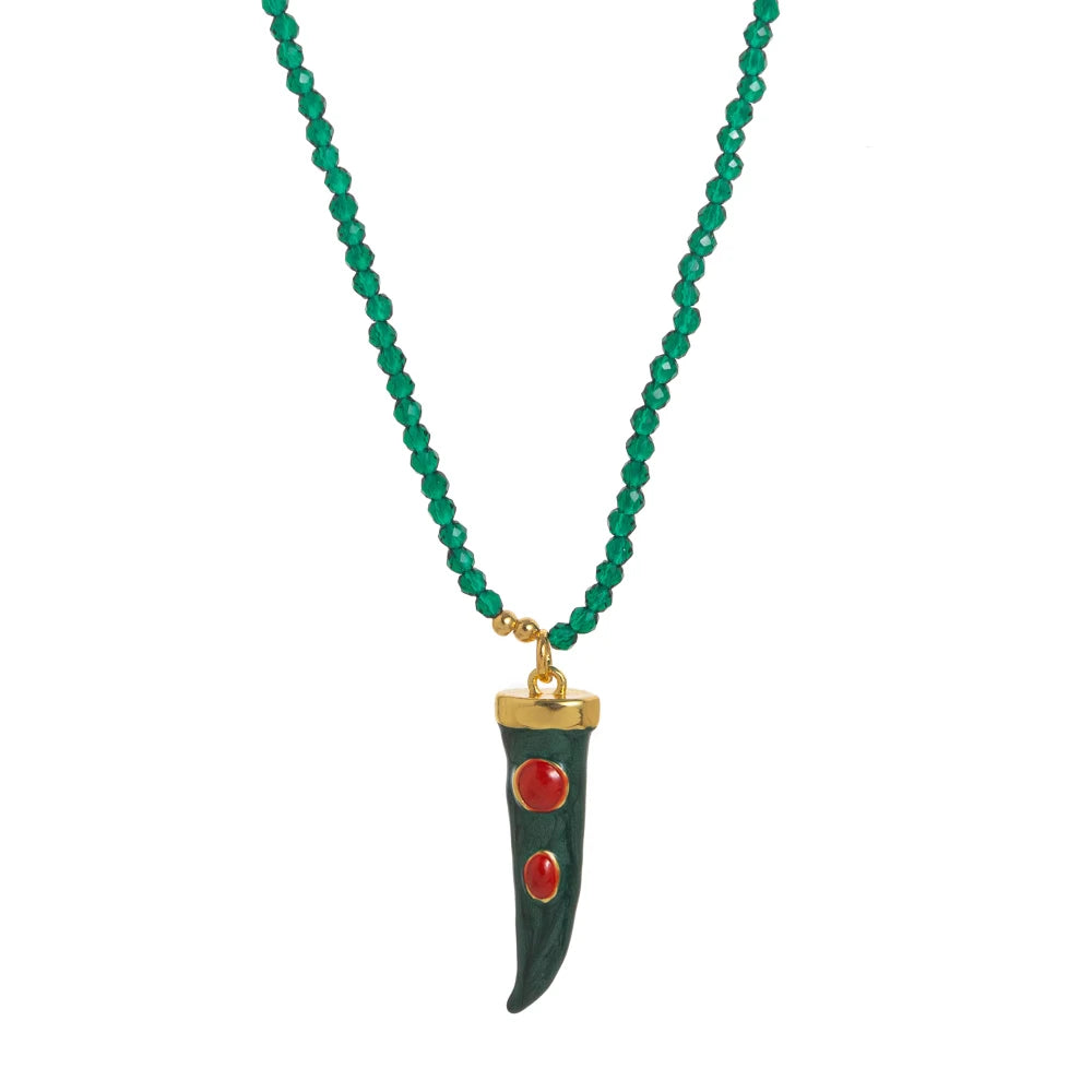 chili bead necklace