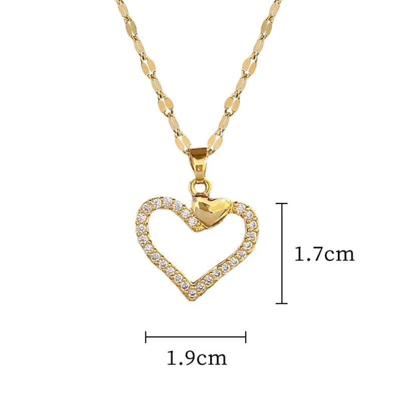 Trendy Heart Neckalace
