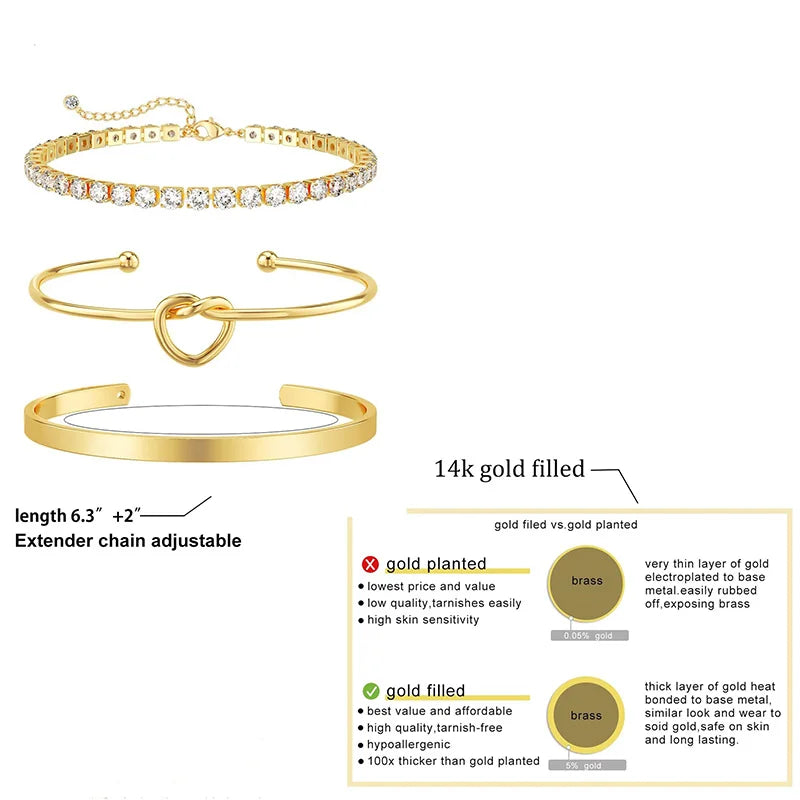 Gold Plated Bracelets