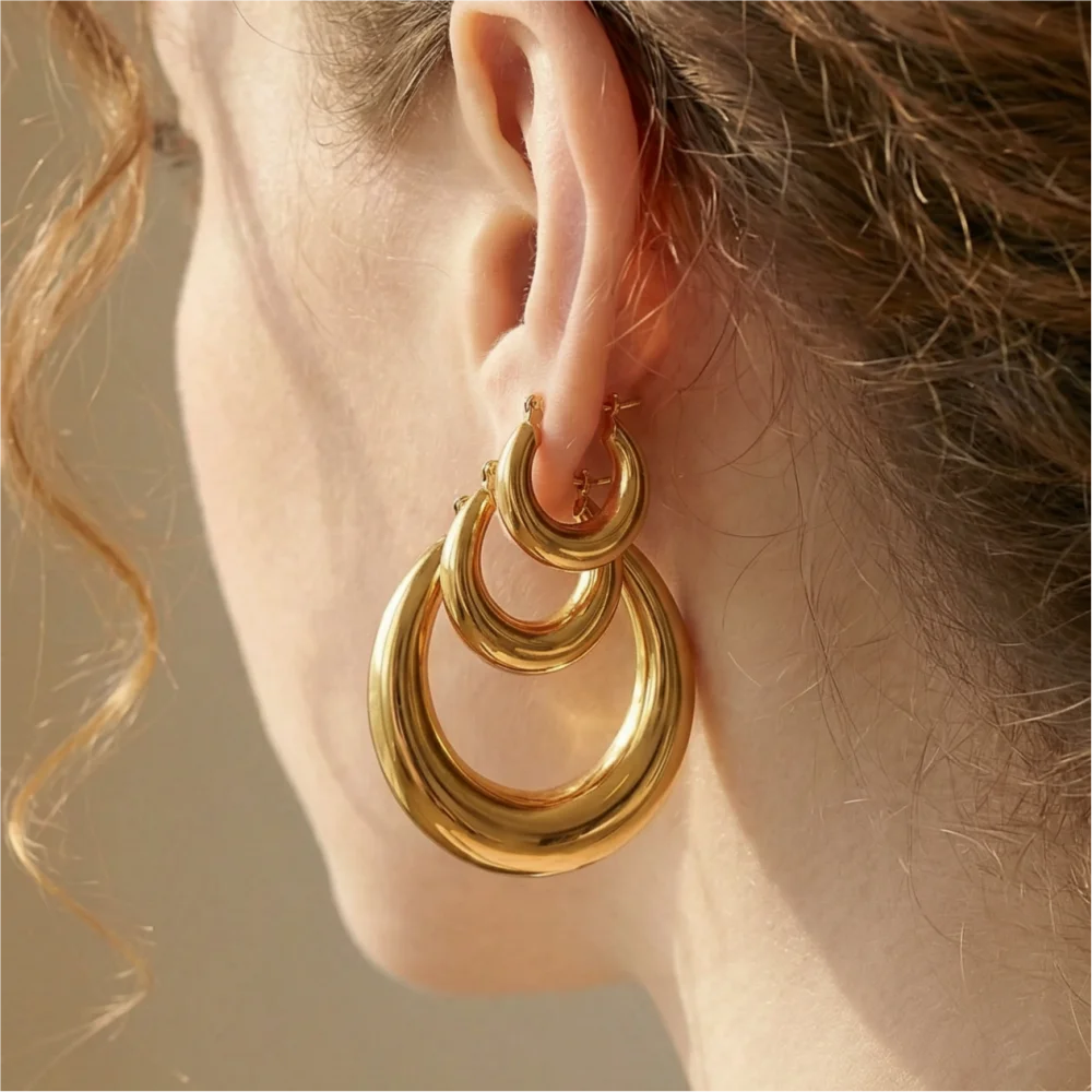 Circle Hoop Earrings