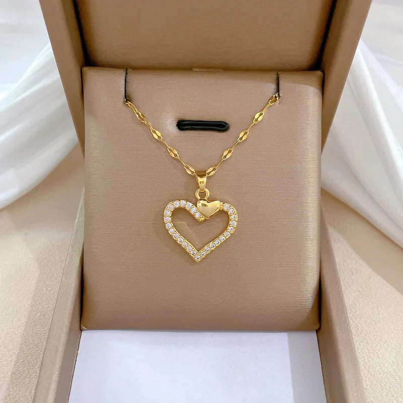 Trendy Heart Neckalace