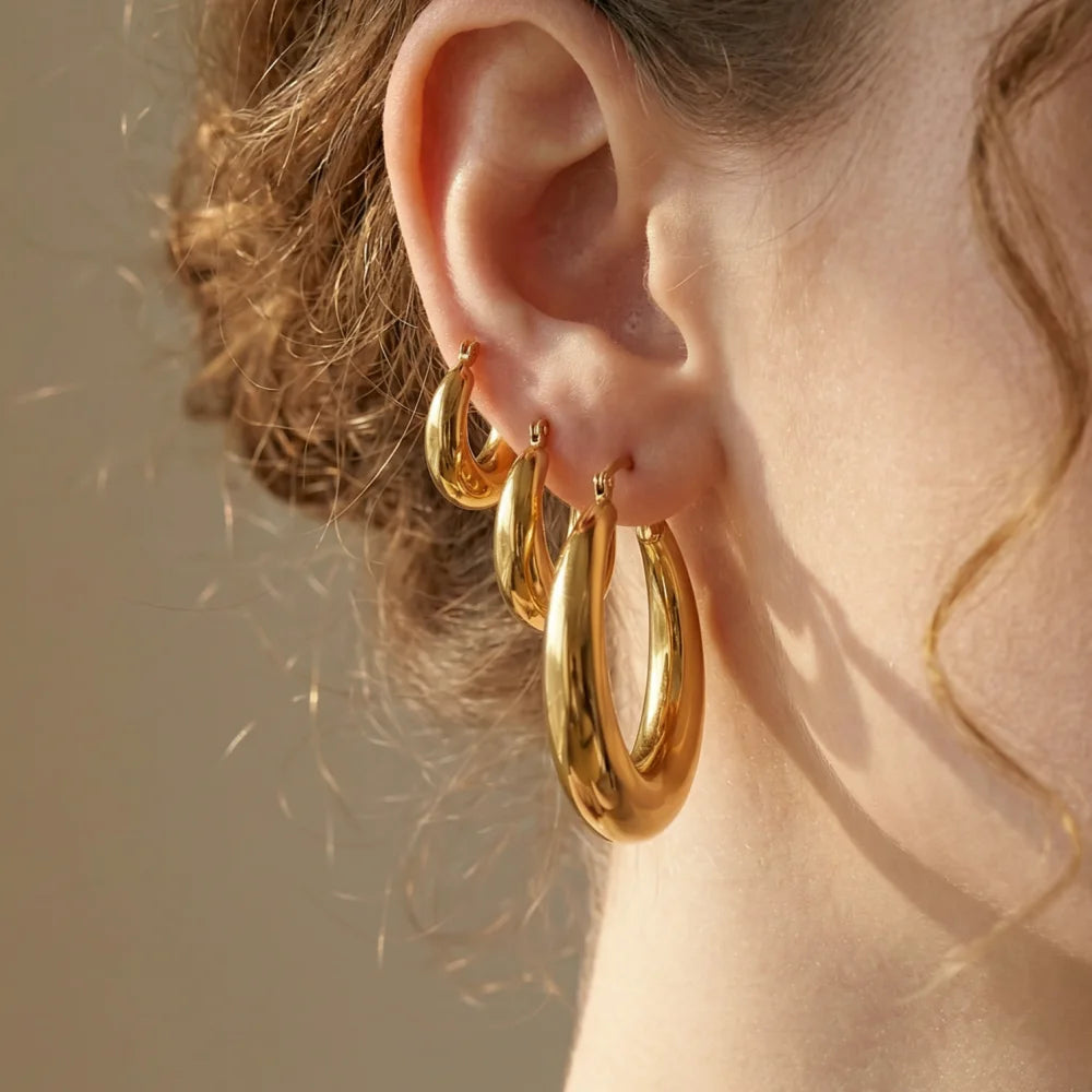 Circle Hoop Earrings