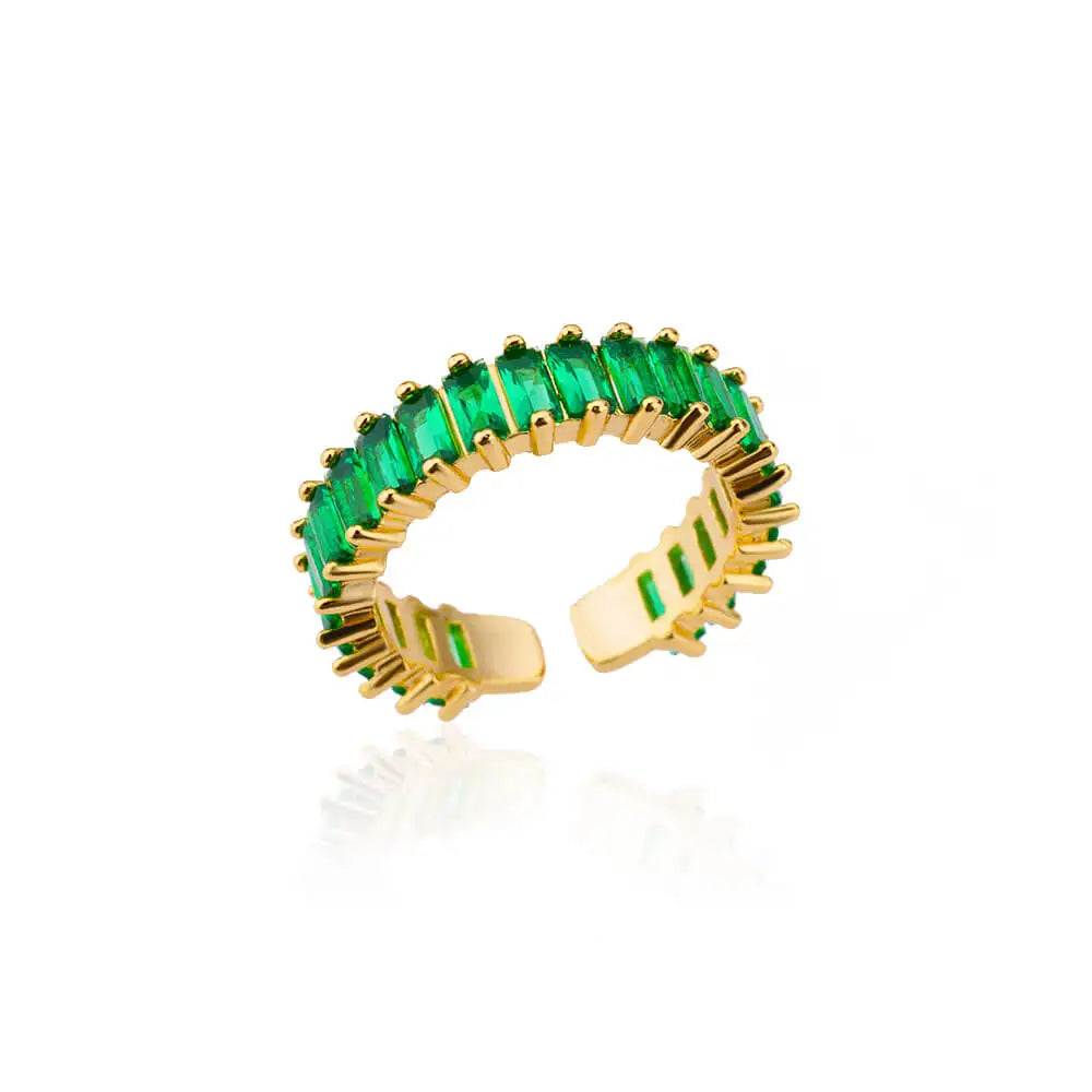 Zircon Green Rings