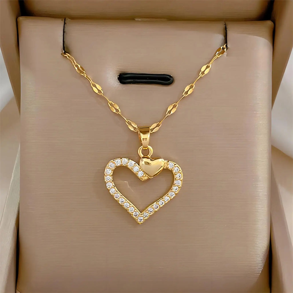 Trendy Heart Neckalace