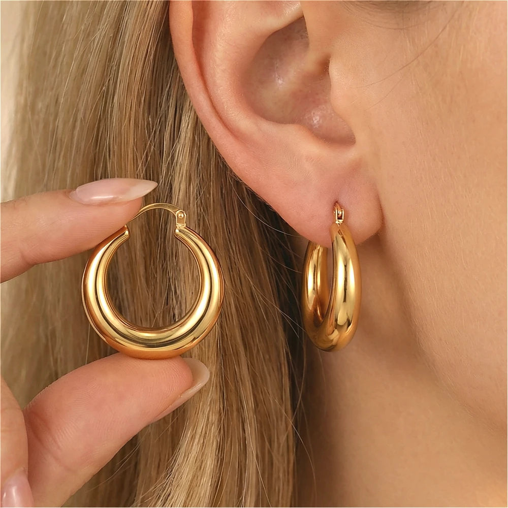 Circle Hoop Earrings