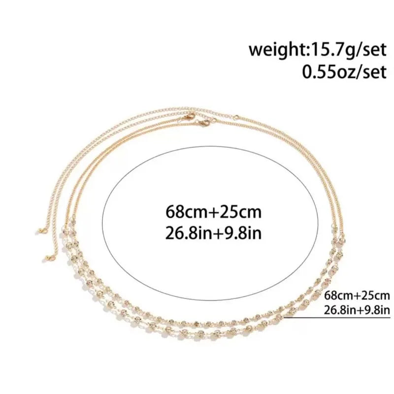 Rhinestone Waist Chain