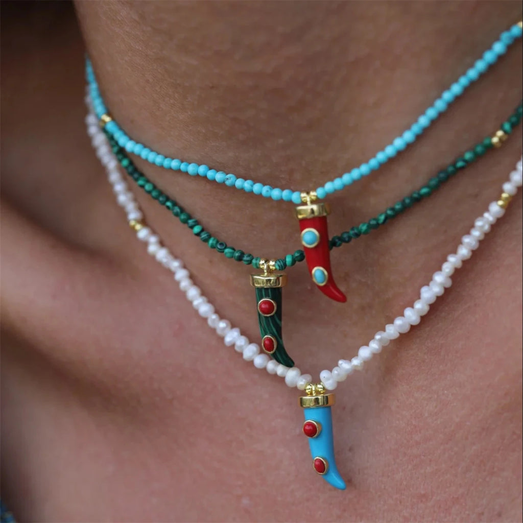 chili bead necklace
