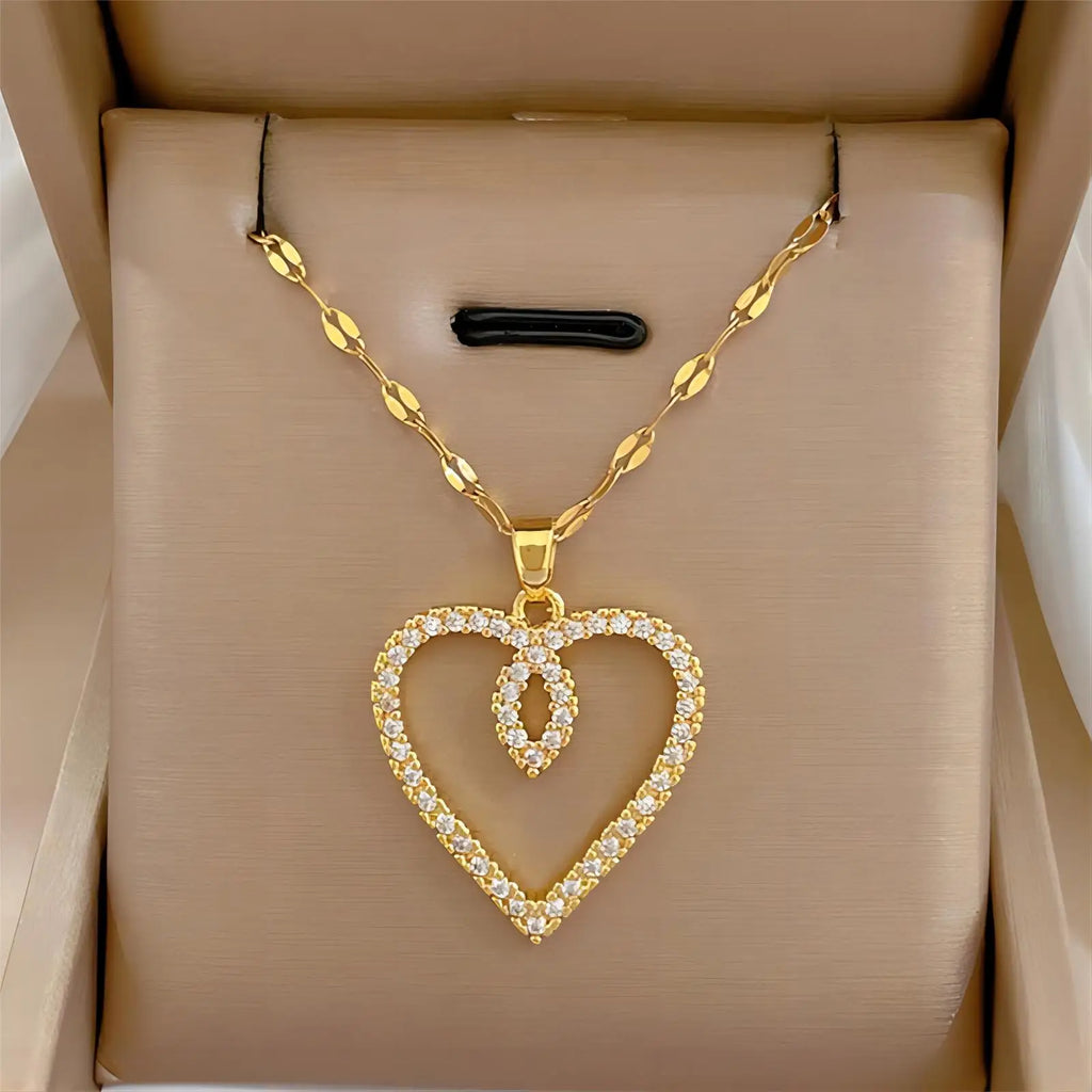 Trendy Heart Neckalace