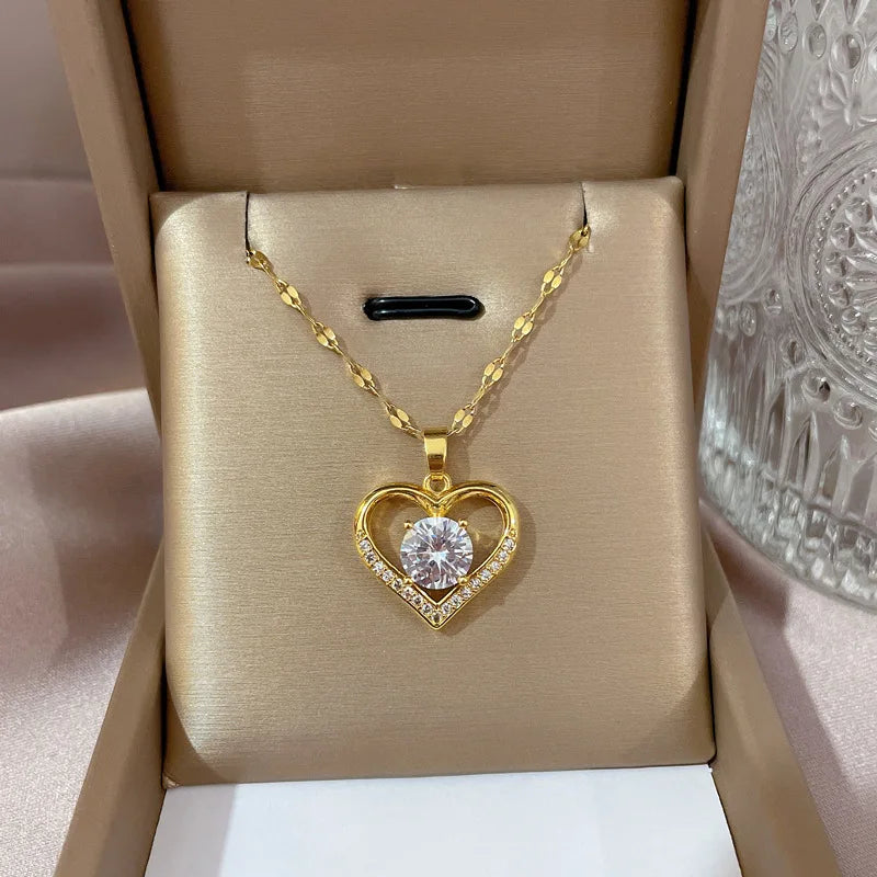 Trendy Heart Neckalace