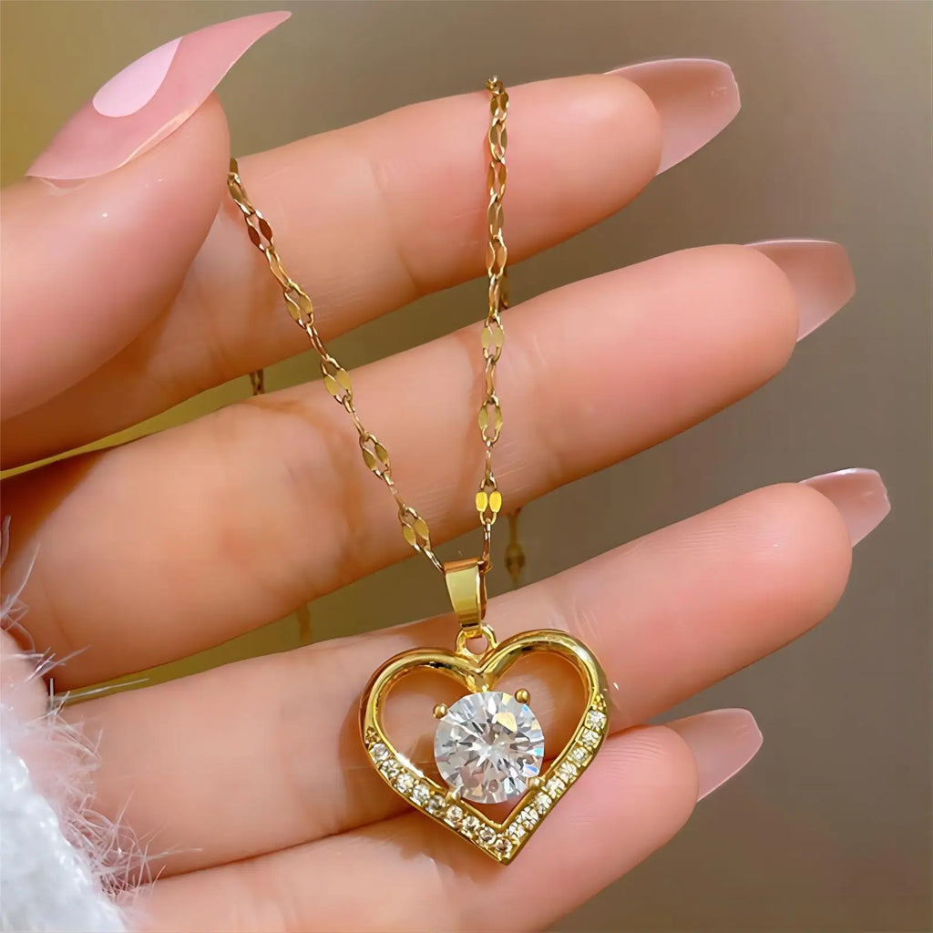 Trendy Heart Neckalace