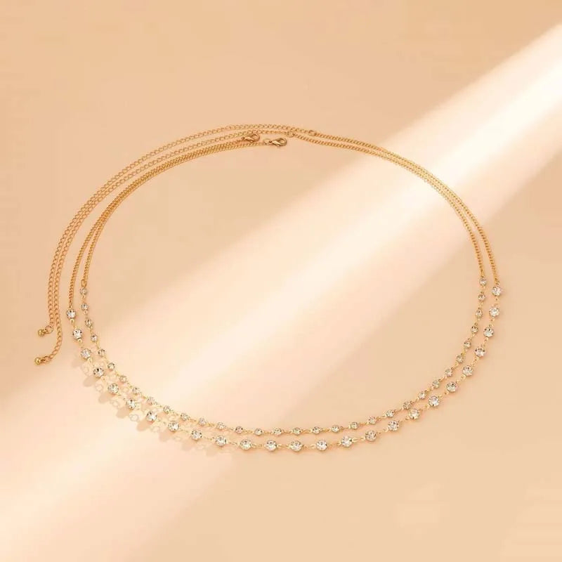 Rhinestone Waist Chain